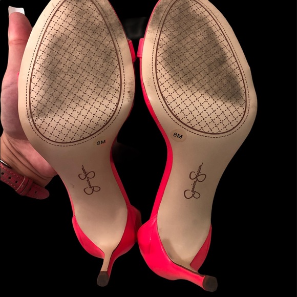 Jessica Simpson open toe pink heel - Picture 4 of 6